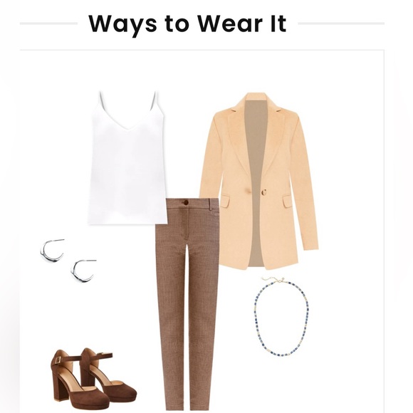 Ready for Fall! NWT Ann Taylor Loft single-button modern blazer in camel. 12. - Picture 5 of 6